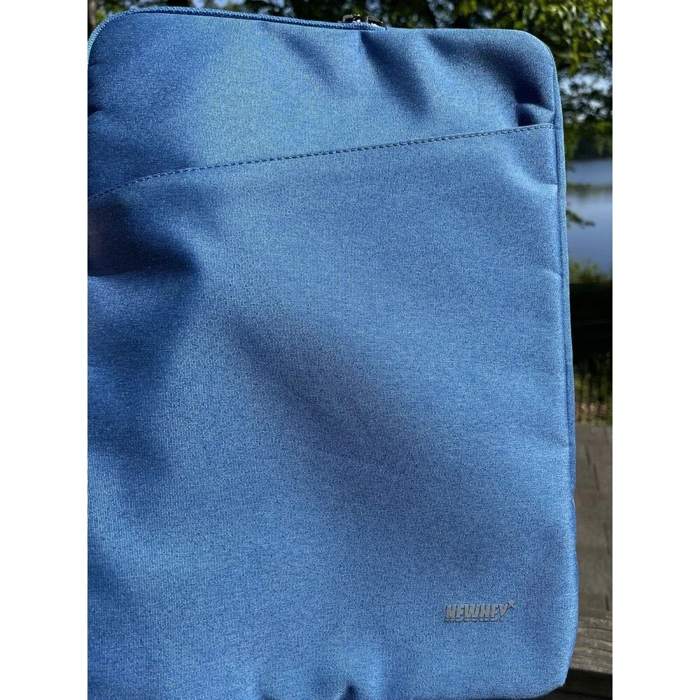 Newhey Tech Computer Laptop Bag Zip Close Front Zip Pocket Blue 16” Multiuse
